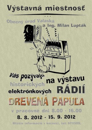 plagát výstavy elektónkových rádií